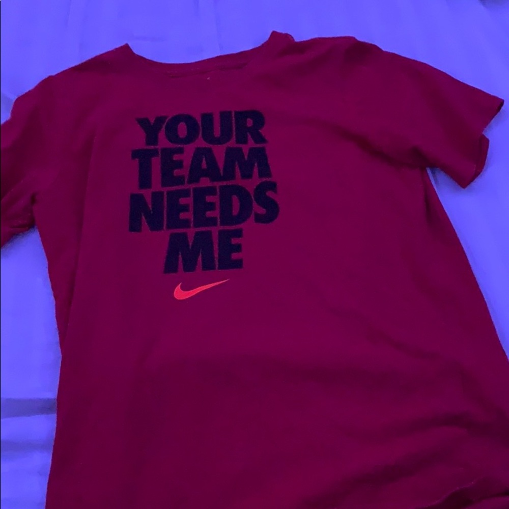 Nike Dri-Fit Red Tee Youth XL